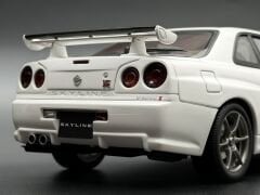 1:18 Nissan Skyline GT-R R34 V Spec II Upgraded White - Autoart
