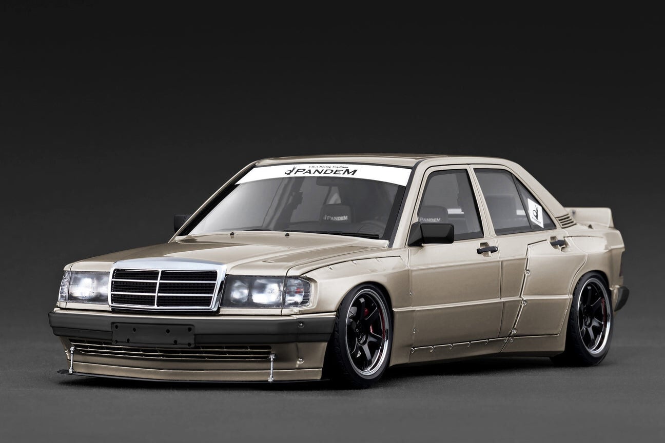 1:18 Mercedes 190E Pandem Champagne Gold - Ignition Model