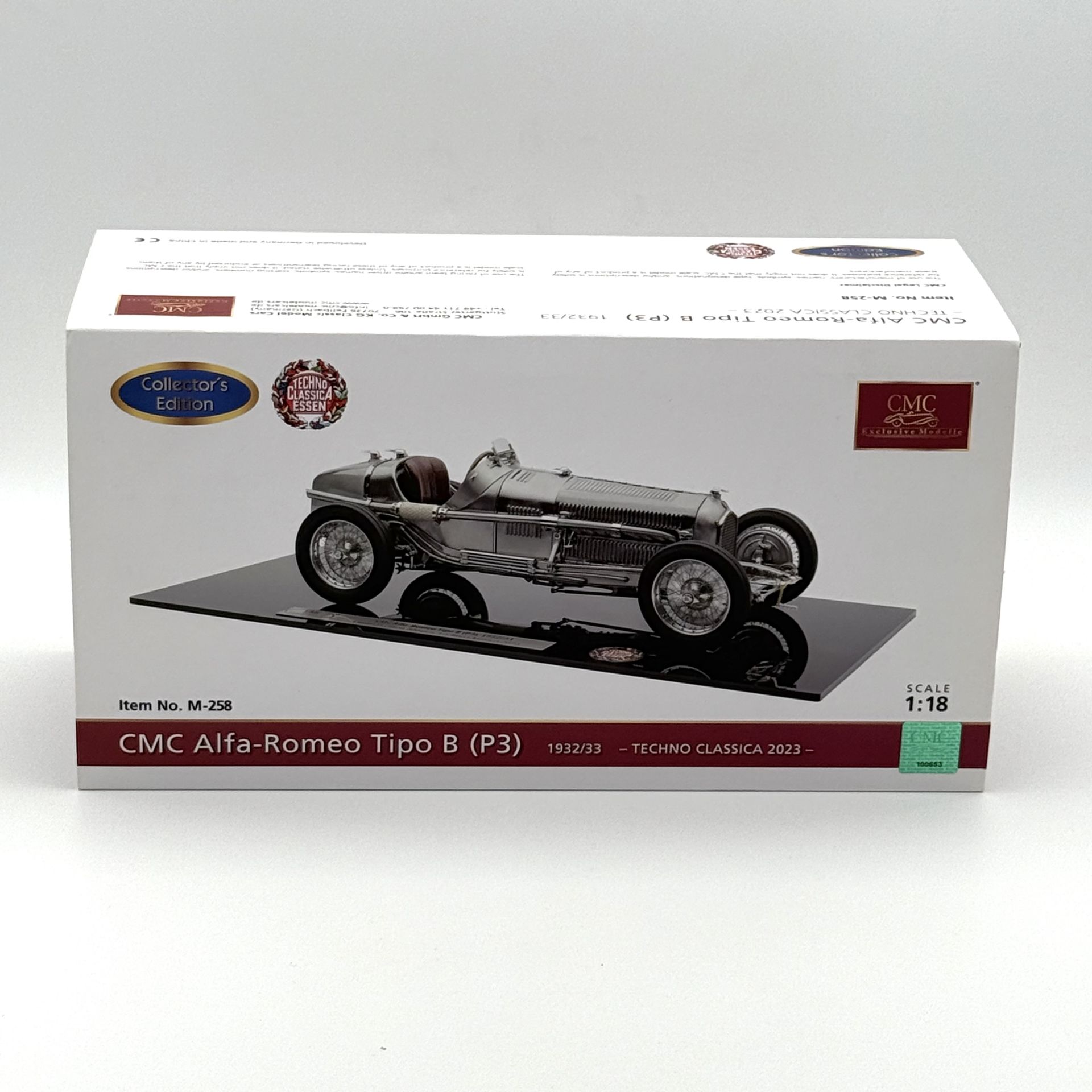 1:18 Alfa Romeo Tipo B P3 1932 Techno Classica 2023 - CMC