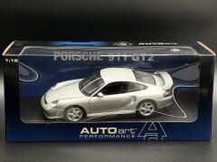 1:18 Porsche 911 Turbo GT2 996 Silver 2002 77841 - Autoart