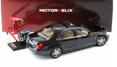1:18 Mercedes-Benz S Class S600L W221 Obsidian Black - Motorhelix