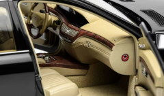 1:18 Mercedes-Benz S Class S600L W221 Obsidian Black - Motorhelix