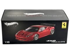 1:18 Ferrari 458 Italia GT2 Rossa Corsa 2011 - Hot Wheels Elite