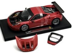 1:18 Ferrari 458 Italia GT2 Rossa Corsa 2011 - Hot Wheels Elite