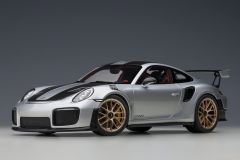 1:18 Porsche 911 991.2 GT2 RS Weissach Package Silver - Autoart