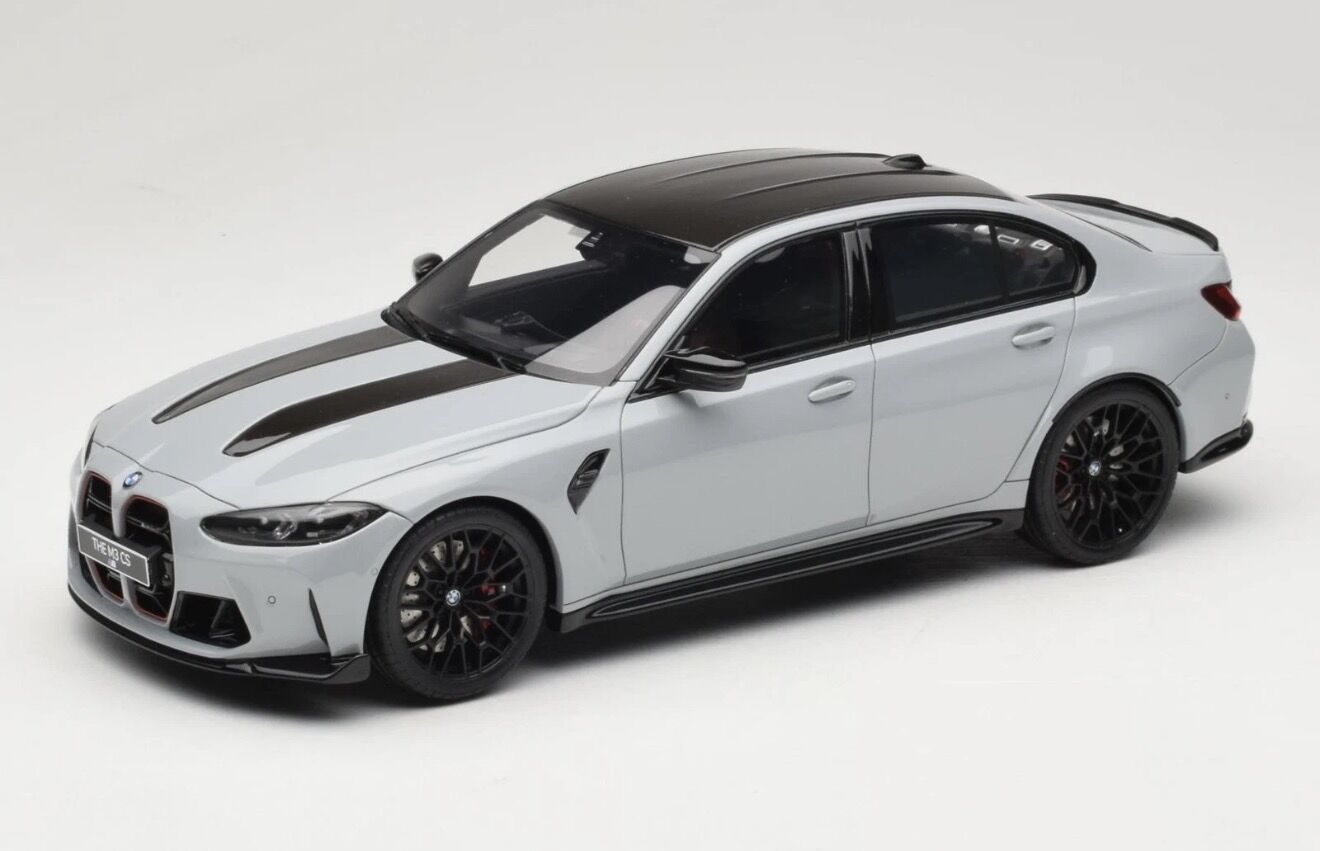 1:18 BMW M3 CS G80 Brooklyn Grey Met 2024 GT510 - GT Spirit