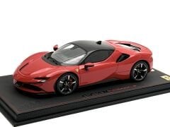 1:18 Ferrari SF90 Stradale 2019 Rosso Corsa/Black Roof - BBR Model