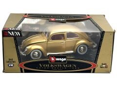 1:18 Volkswagen Kafer Beetle 1 Million Gold 1955 - Burago İtalyan