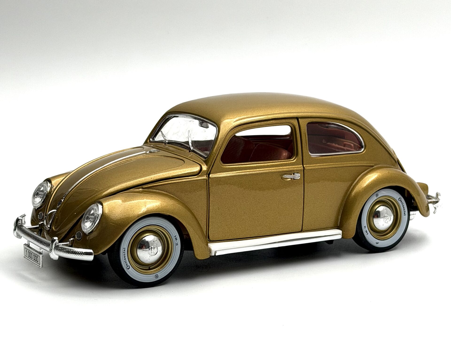1:18 Volkswagen Kafer Beetle 1 Million Gold 1955 - Burago İtalyan