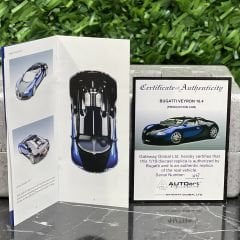 1:18 Bugatti Veyron 16.4 Production Car Black Blue - AutoArt