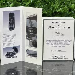 1:18 Jaguar E Type 3.8 Spider 1961 Green - Autoart