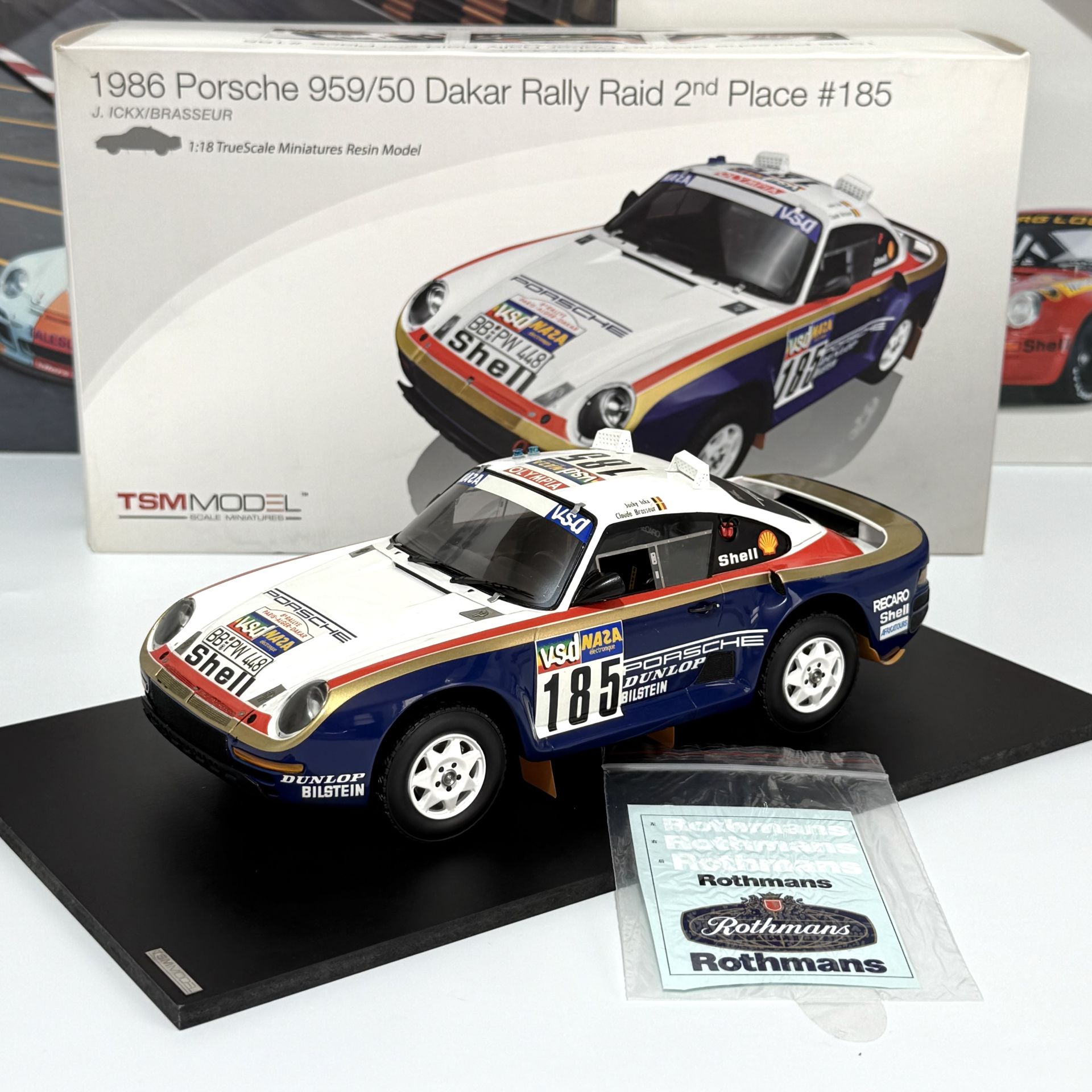 1:118 Porsche 959/50 Dakar Rally 2nd Place 1986 Ickx- TSM Model