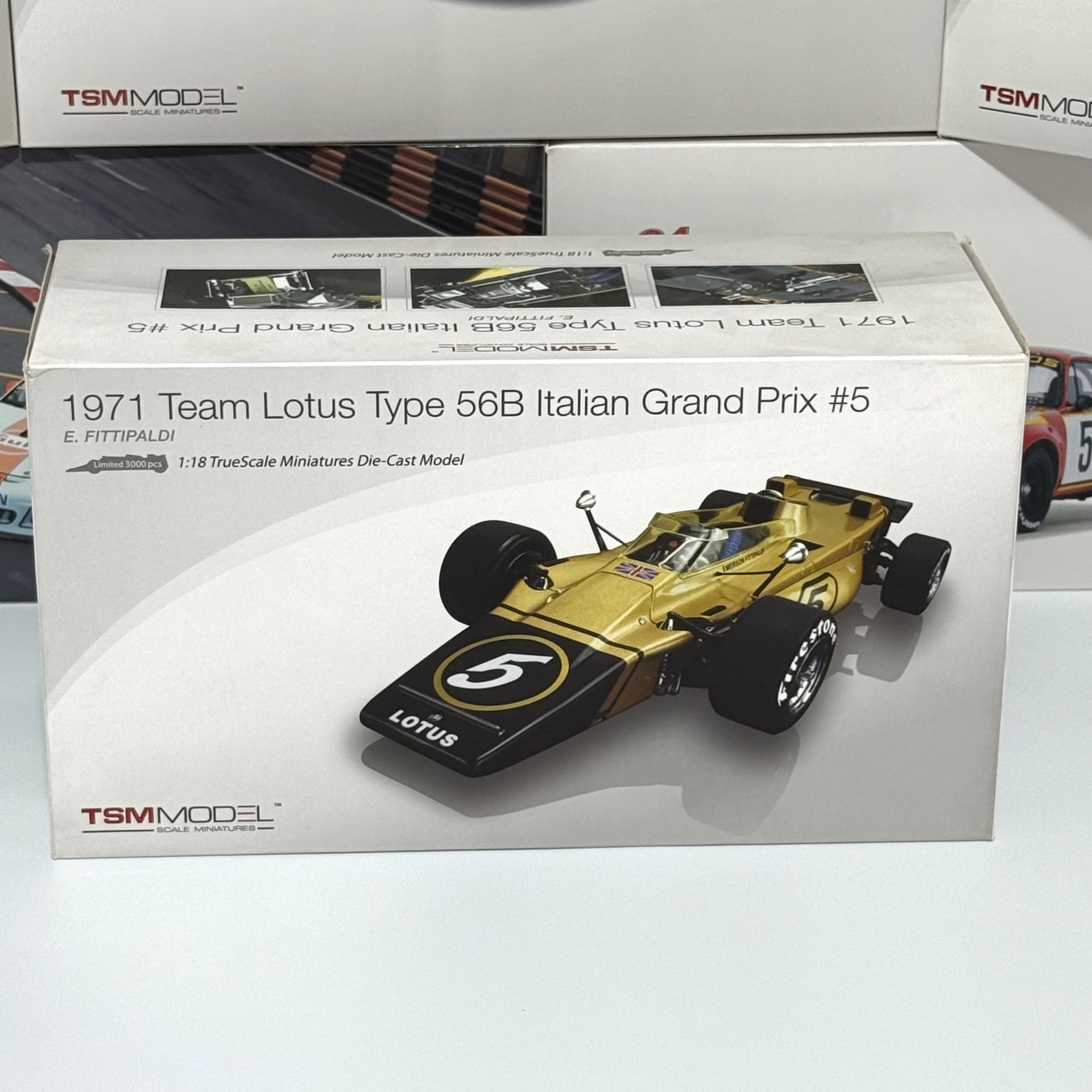 1:18 Lotus Type 56B Italian GP Emerson Fittipaldi 1971-TSM Model