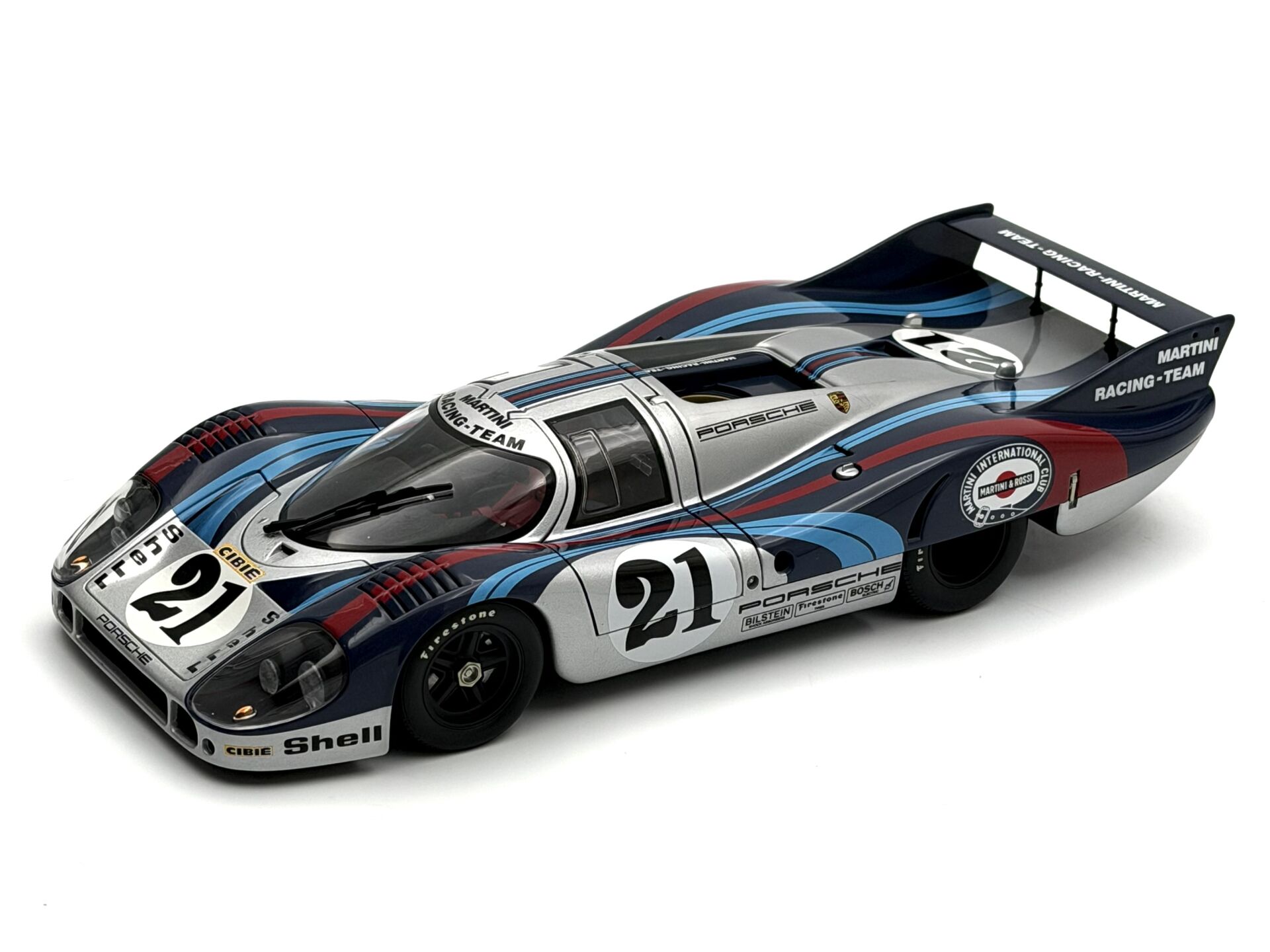 1:18 Porsche 917 Long Tail 1971 Le Mans Martini Team - Autoart