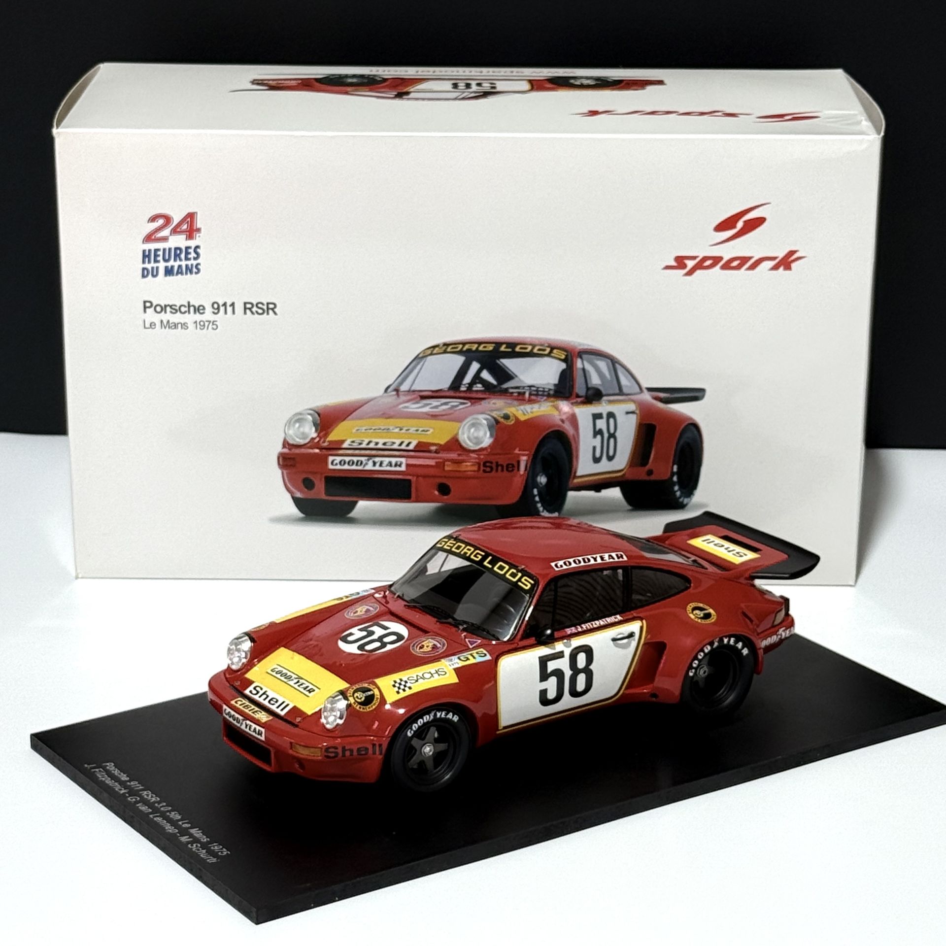 1:18 Porsche 911 RSR Le Mans 1975 J.Fitzpatrick - Spark