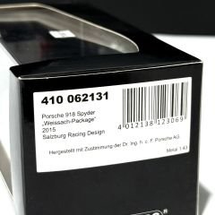 1:43 Porsche 918 Weissach Package Salzburg Edt. - Minichamps