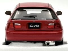 1:18 Honda Civic EG6 SİR II Vtec Red Lift Set 1993 - LCD Model