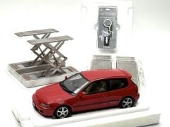 1:18 Honda Civic EG6 SİR II Vtec Red Lift Set 1993 - LCD Model