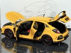 1:18 Honda Civic FK8 Type R 2020 Yellow - LCD Model