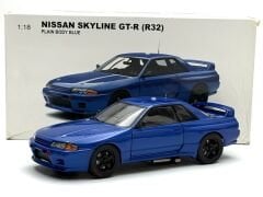1:18 Nissan Skyline GT-R R32 Plain Body Bayside Blue '92 - Autoart