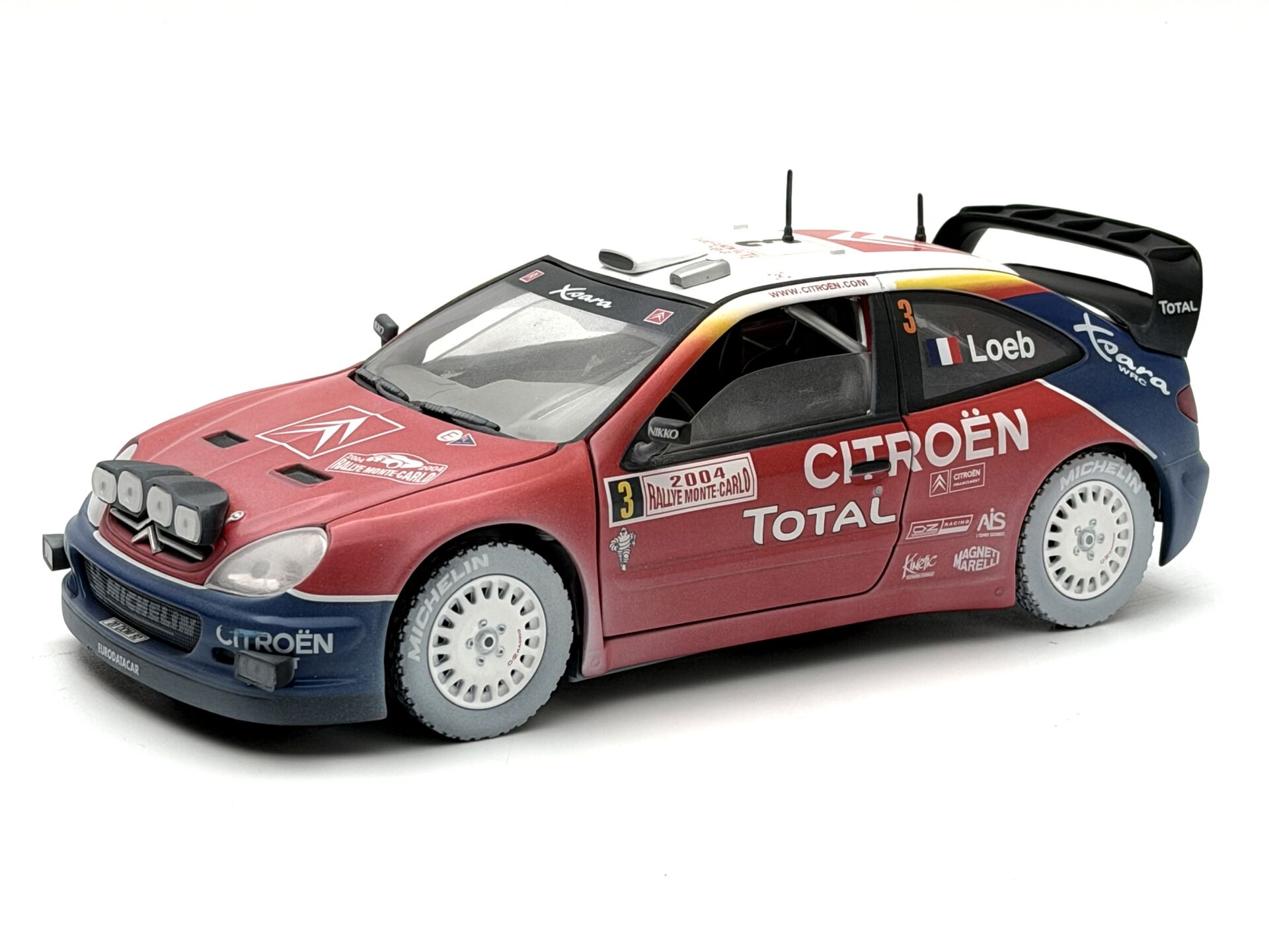 1:18 Citroen Xsara WRC Monte Carlo S.Loeb Kirli Versiyon  - Solido
