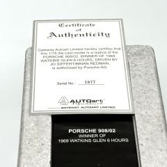 1:18 Porsche 908/02 Watkins Glen Winner Siffert 1969 - Autoart