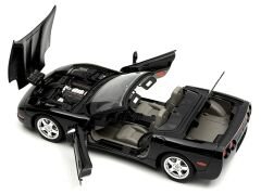 1:18 Chevrolet Corvette Convertible C5 Black - Burago İtalyan