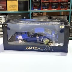 1:18 Ford Mustang Mach 1 2003 Azure Blue 73001 - Autoart