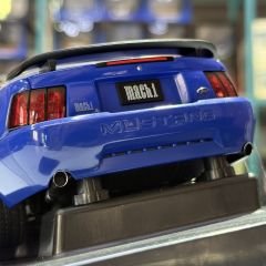 1:18 Ford Mustang Mach 1 2003 Azure Blue 73001 - Autoart