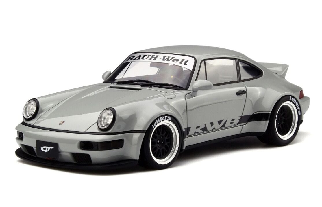 1:18 Porsche 911 964 RWB Duck Tail Gray GT187 - GT Spirit