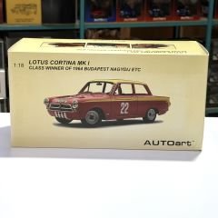 1:18 Lotus Cortina Mk1 Budapest Class Winner 1964 Red - Autoart