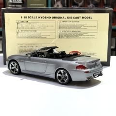 1:18 BMW M6 Convertible E64 2006 Silver - Kyosho