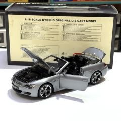 1:18 BMW M6 Convertible E64 2006 Silver - Kyosho