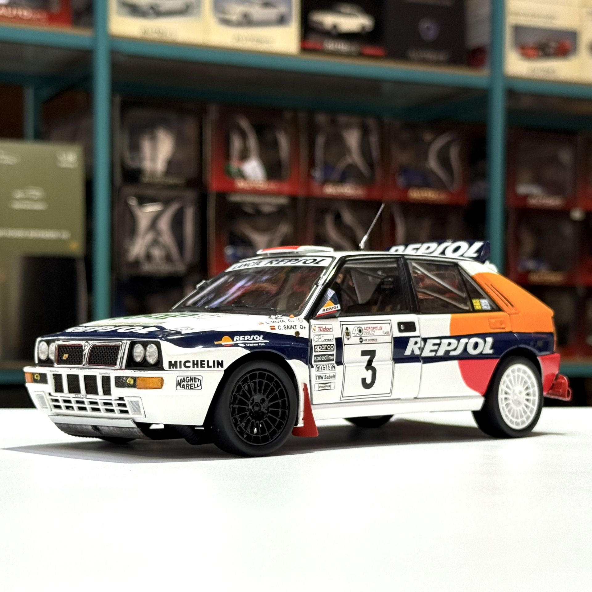 1:18 Lancia Delta HF Evo2 Repsol Rally Acropolis 1993 - Kyosho
