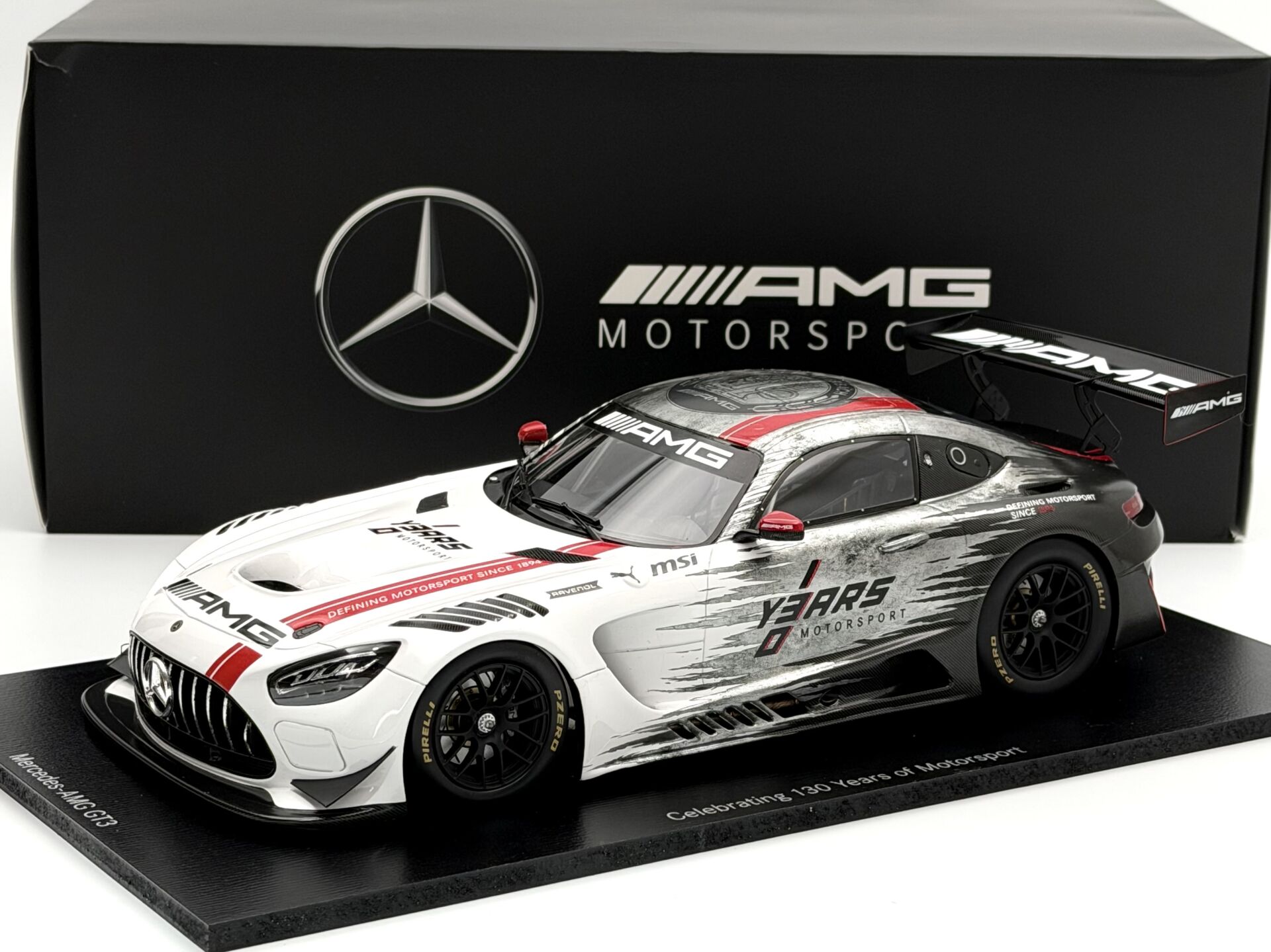 1:18 Mercedes-AMG GT3 130 Years of Motorsport - Spark