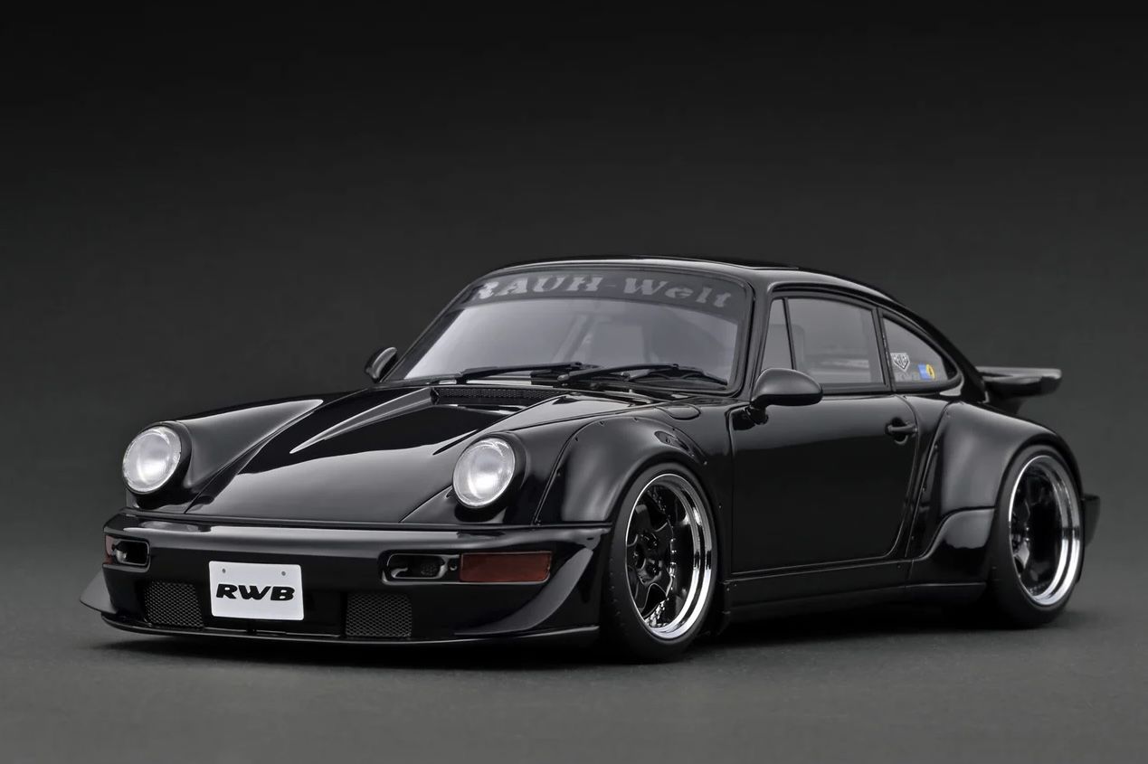1:18 Porsche 911 RWB 964 Glossy Black IG3633 - Ignition Model