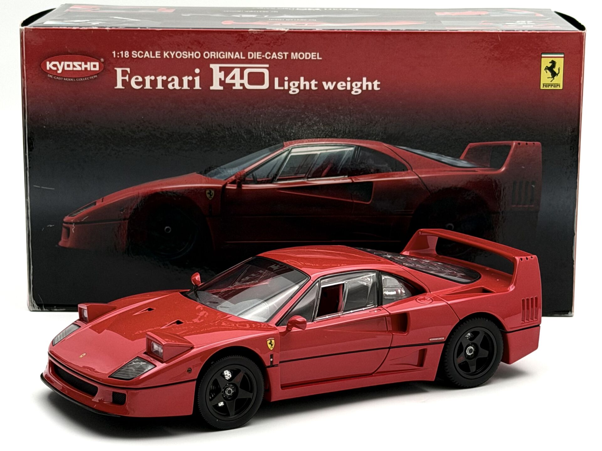 1:18 Ferrari F40 Light Weight Red 1987 Eski Üretim - Kyosho