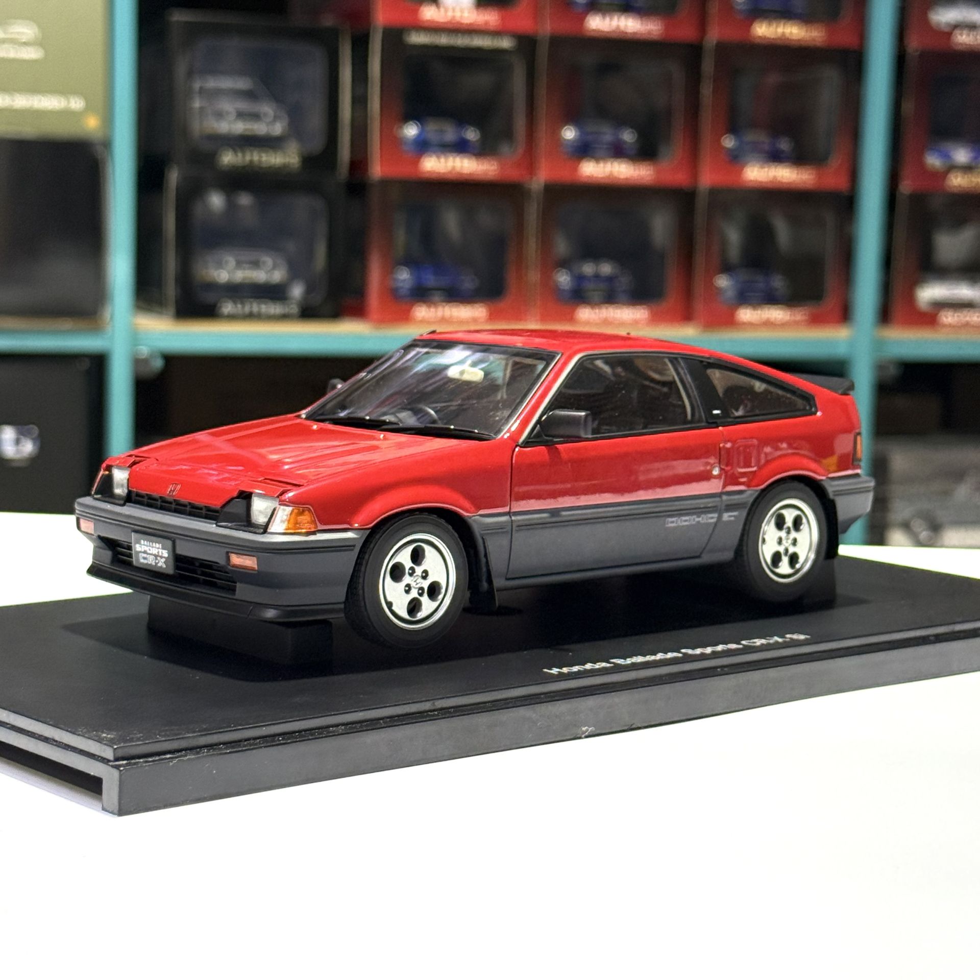 1:18 Honda Ballade Sports CR-X Si 1984 Red - Autoart