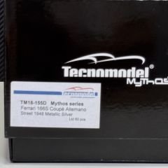 1:18 Ferrari 166S Coupe Allemano Street 1948 Silver - Tecnomodel