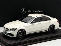 1:18 Mercedes-Benz C63 S AMG Diamond White - GT Spirit Dealer