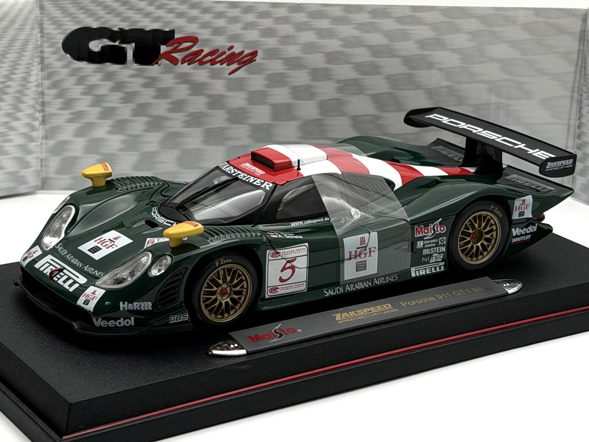 1:18 Porsche 911 GT1 Zakspeed Racing 1998 - Maisto Tayland