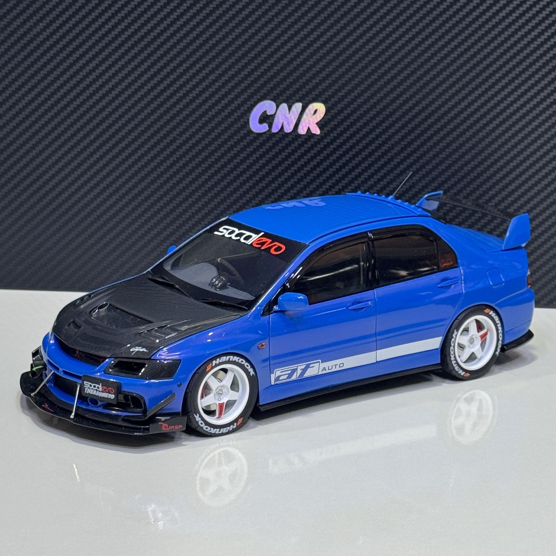1:18 Mitsubishi Lancer Evo 9 JDM Edition Blue - Super A