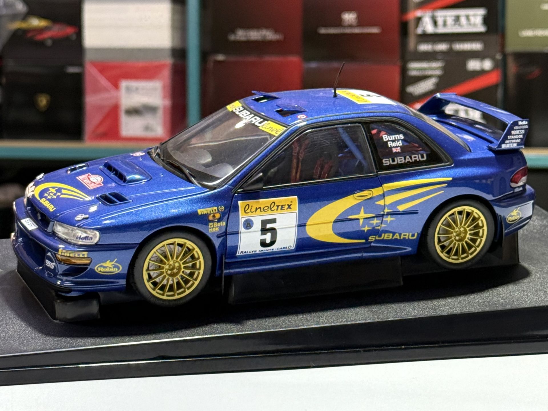 1:18 Subaru Impreza WRC 1999 Monte Carlo Burns/Reid #5 - Autoart
