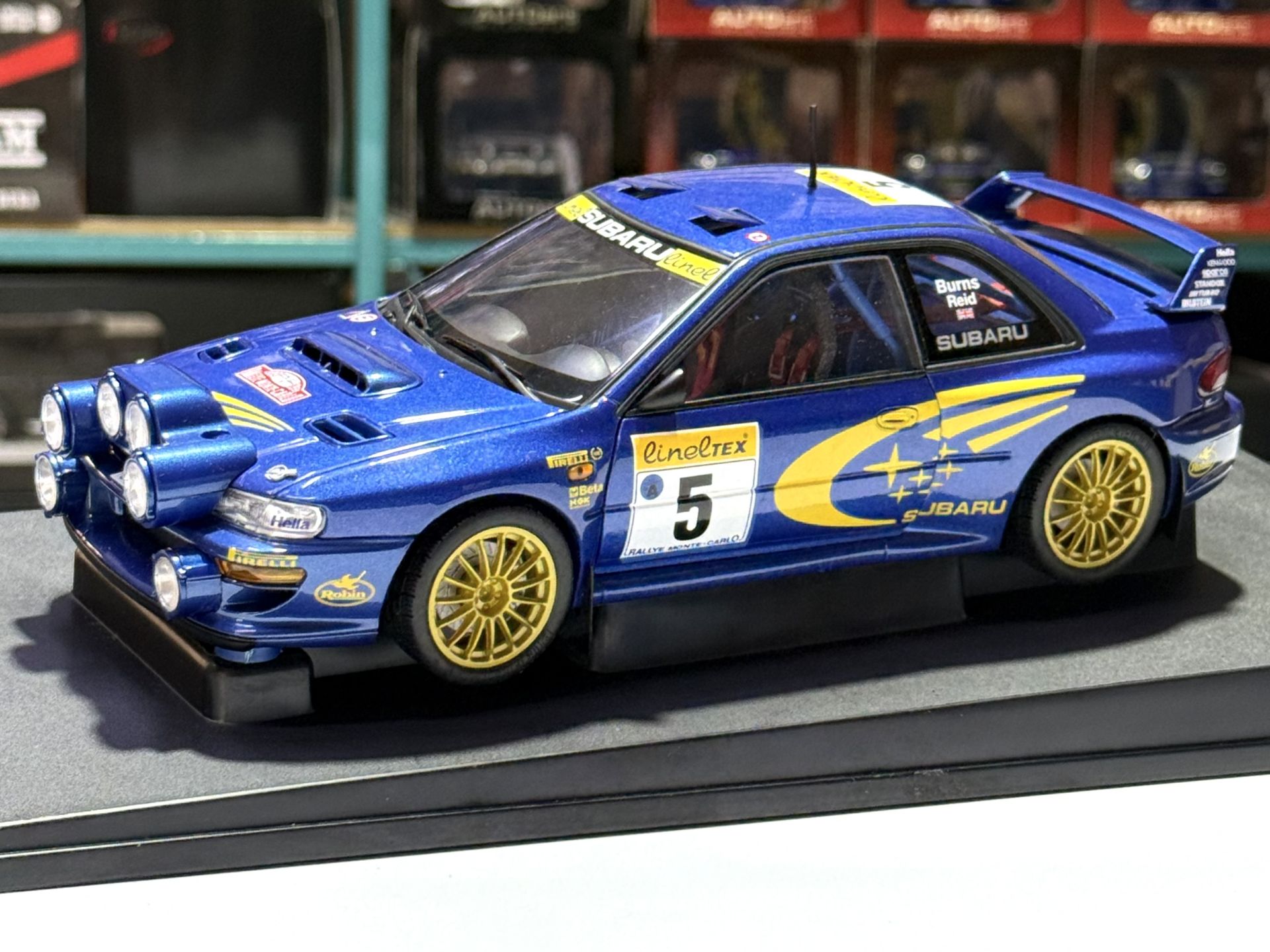 1:18 Subaru Impreza WRC 1999 Monte Carlo Night Race #5 -Autoart