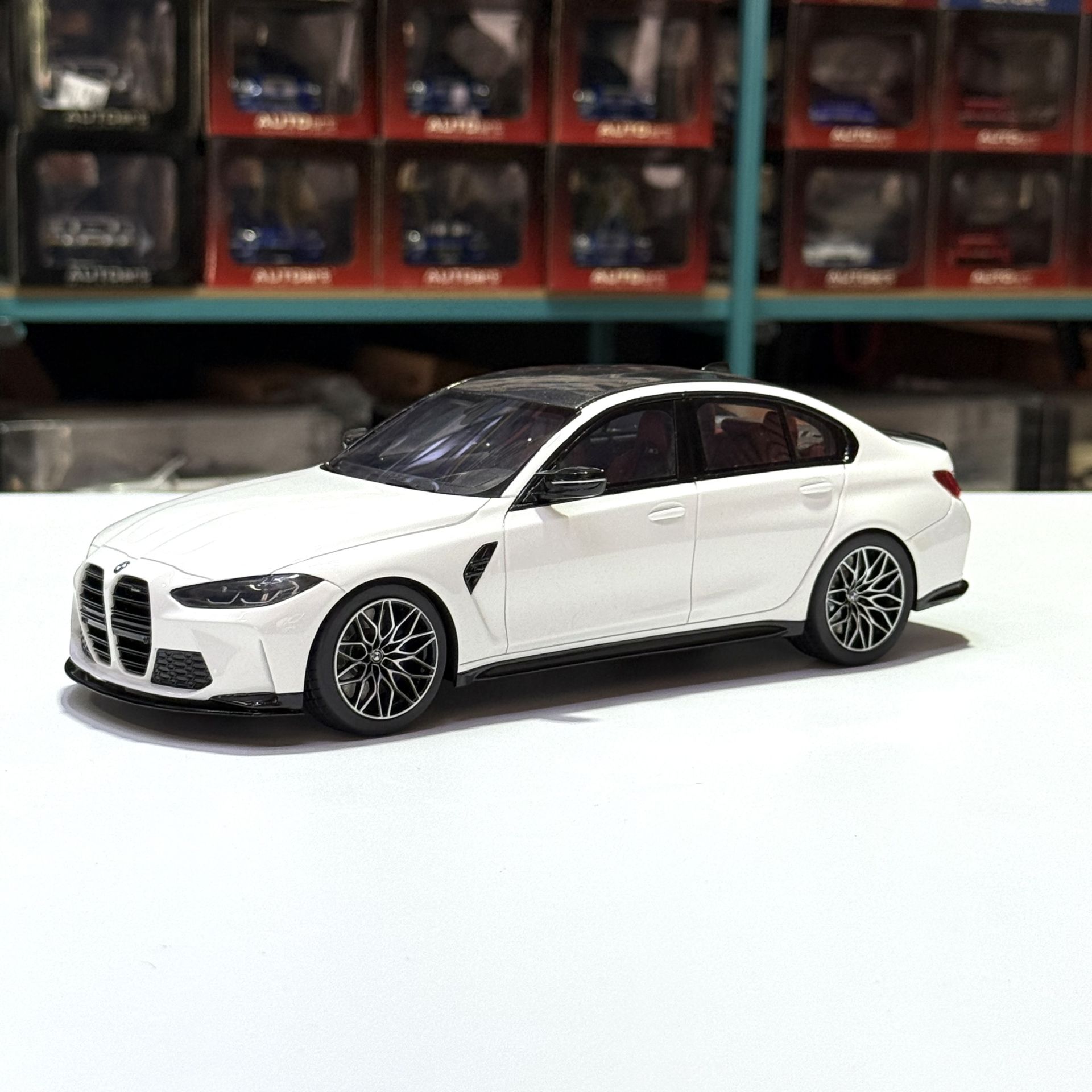 1:18 BMW M3 G80 Competition White 2021 TADİLAT - True Scale