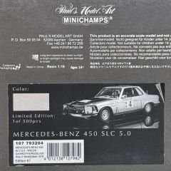 1:18 Mercedes-Benz 450 SLC 5.0 1979 Bandama Rally - Minichamps