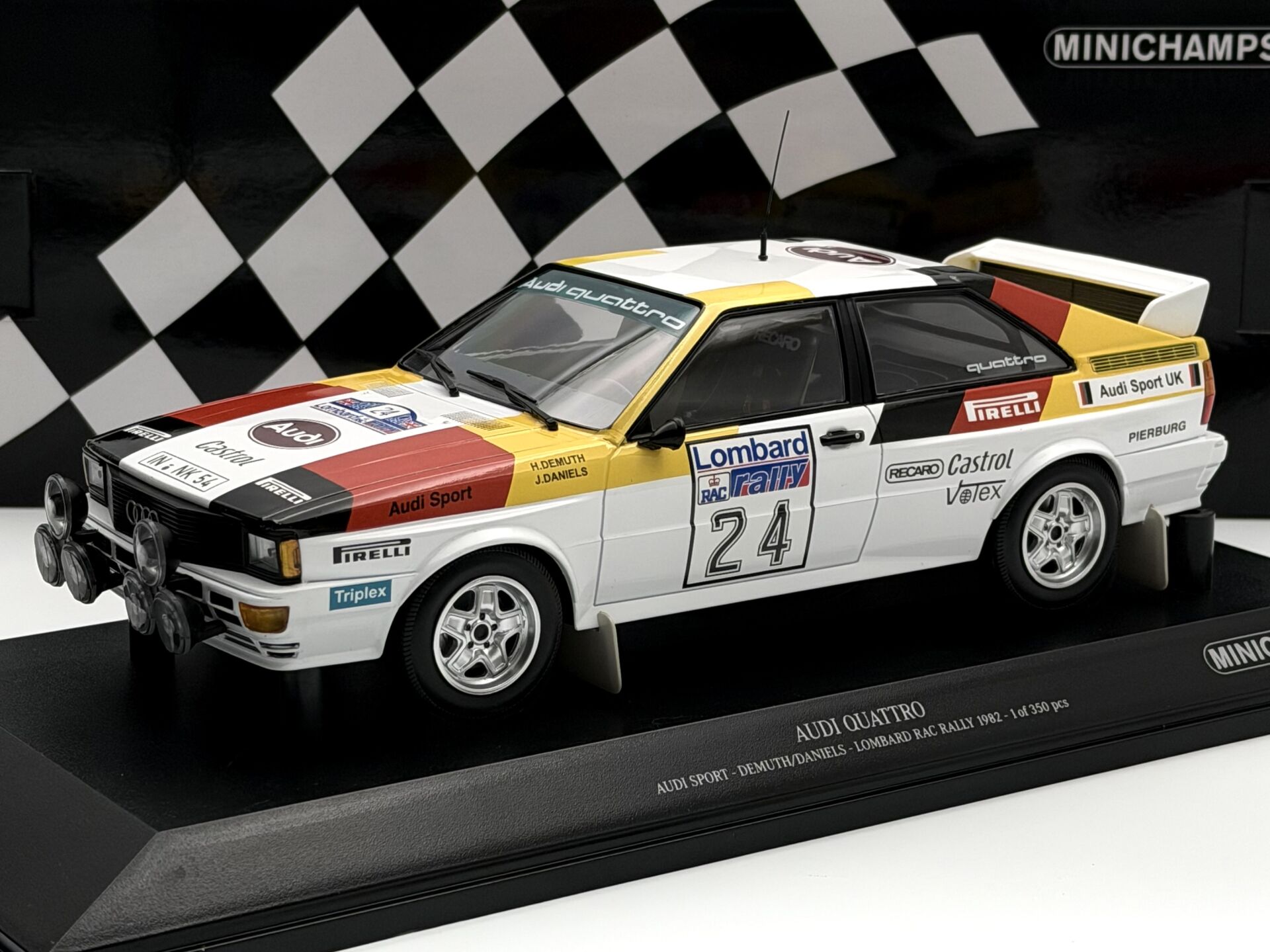1:18 AUDI Quattro Lombard RAC Rally 1982 - Minichamps