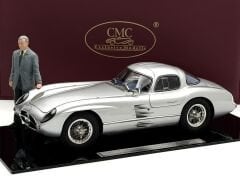 1:18 Mercedes-Benz 300 SLR Uhlenhaut 1955 Blue Interior & Figure- CMC