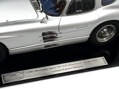 1:18 Mercedes-Benz 300 SLR Uhlenhaut 1955 Blue Interior & Figure- CMC