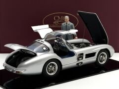 1:18 Mercedes-Benz 300 SLR Uhlenhaut 1955 Blue Interior & Figure- CMC